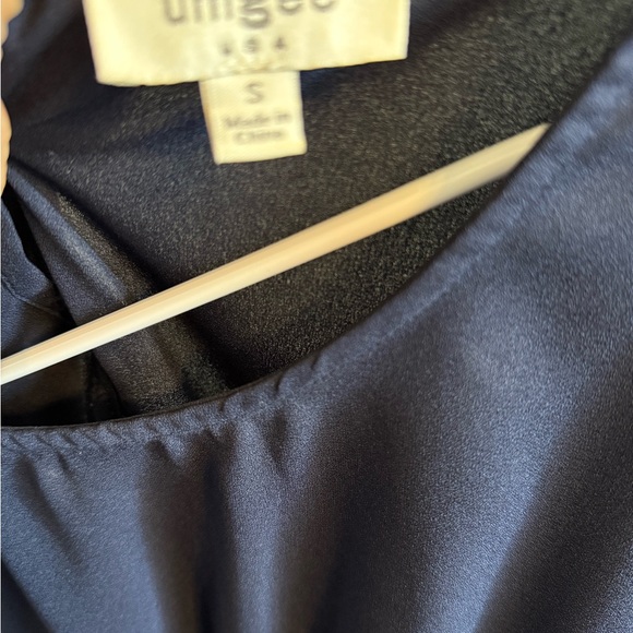 Umgee Navy Ruffle Tier Casual Dress - Picture 3 of 3